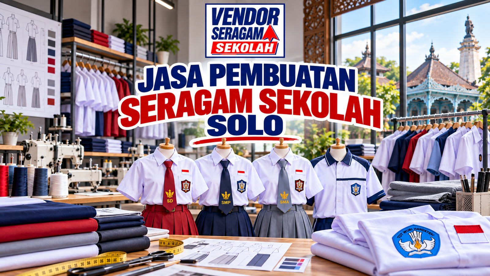 Jasa Pembuatan Seragam Sekolah Solo