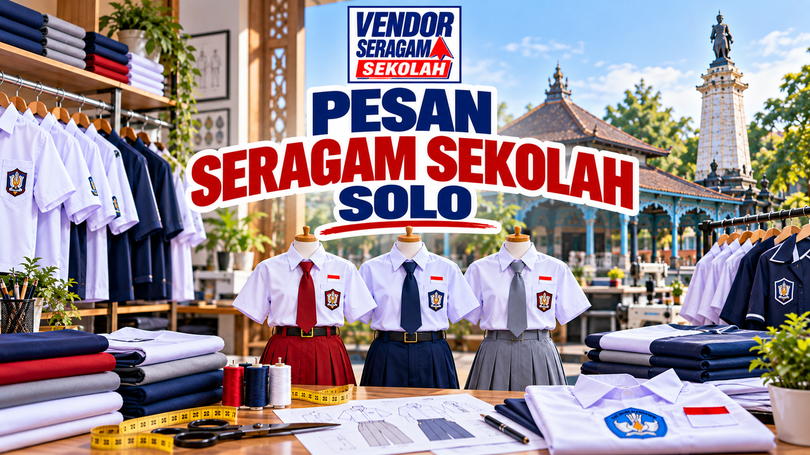 Pesan Seragam Sekolah Solo