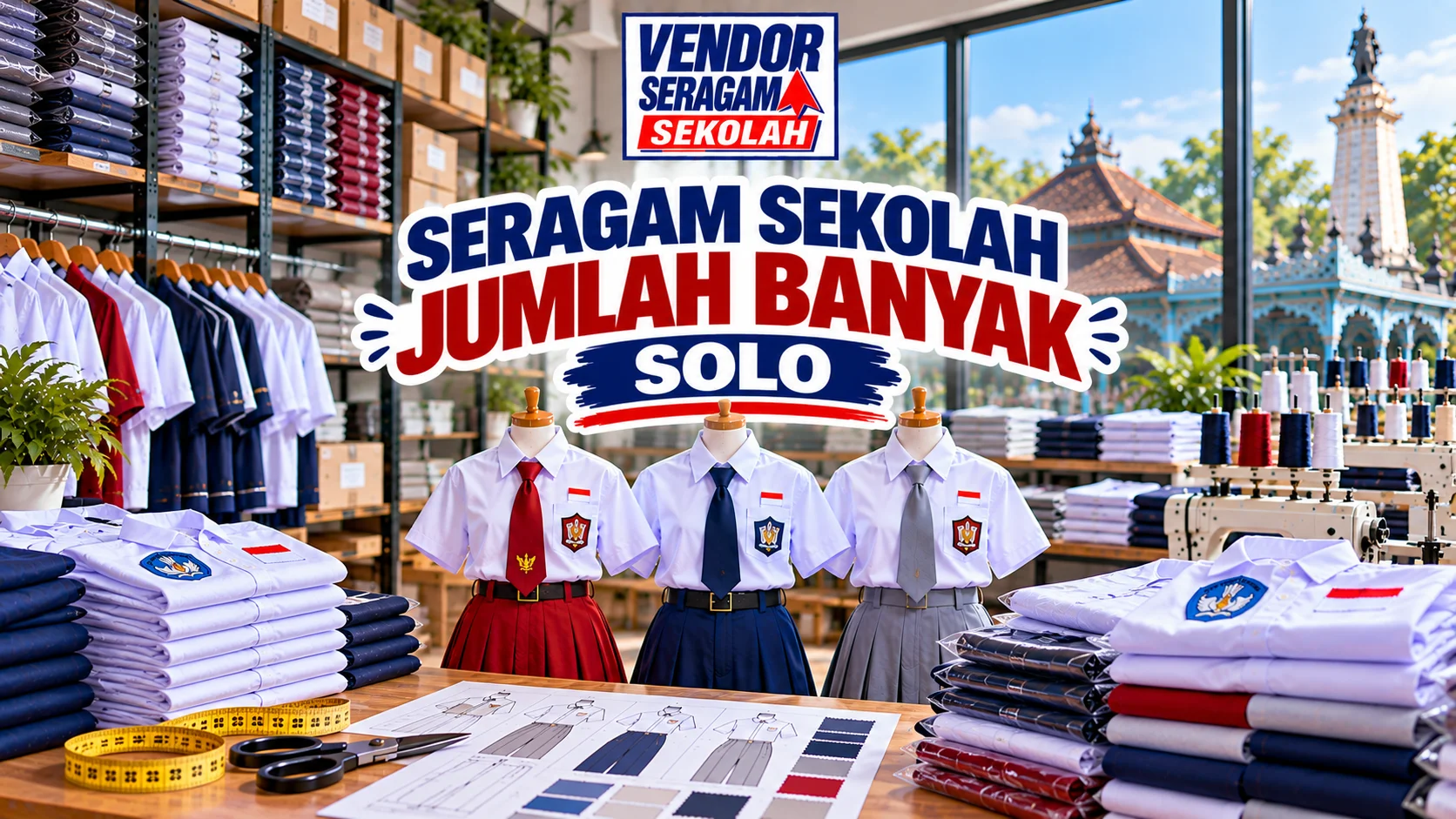 Seragam Sekolah Jumlah Banyak Solo