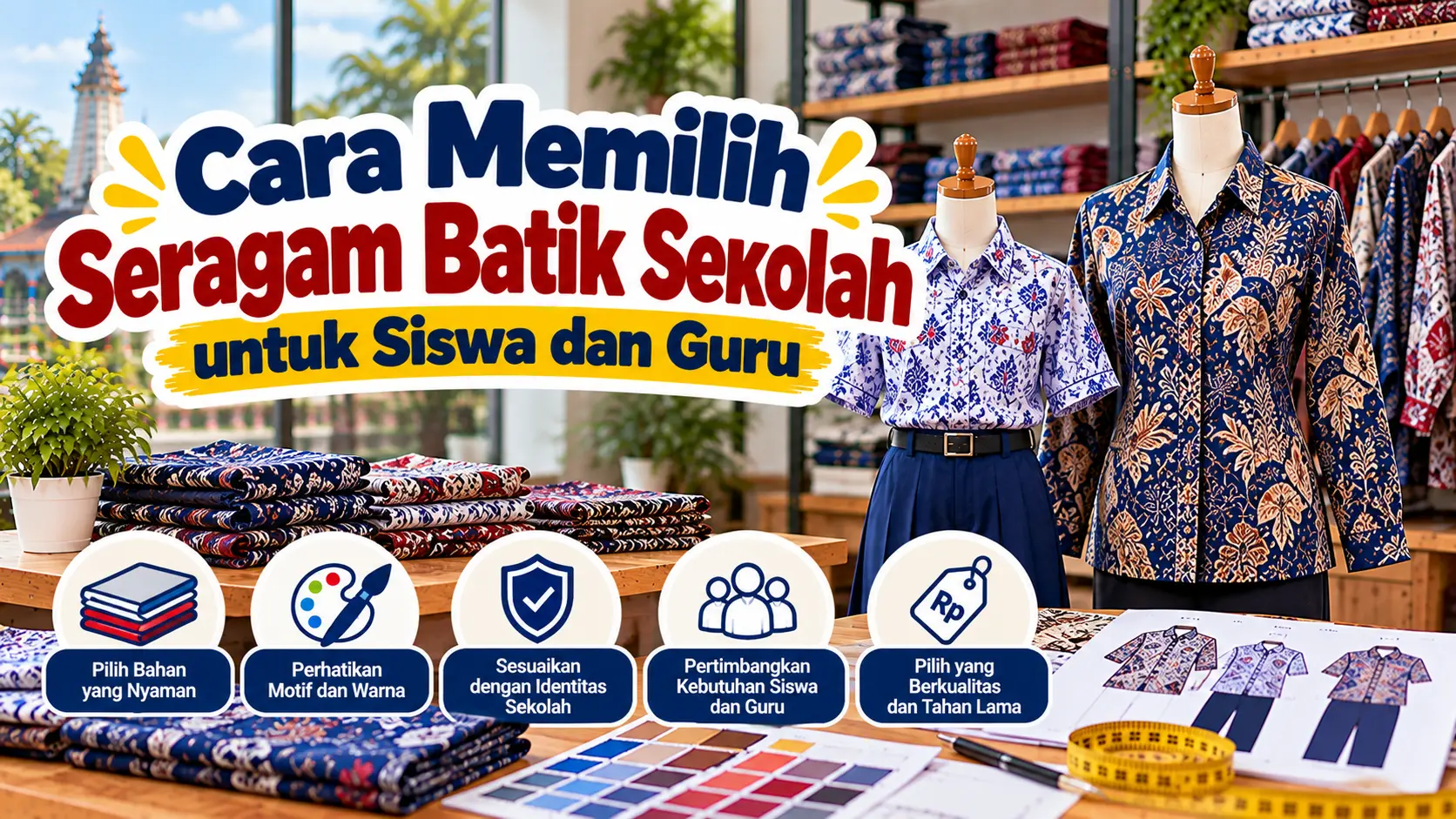 Cara Memilih Seragam Batik Sekolah untuk Siswa dan Guru