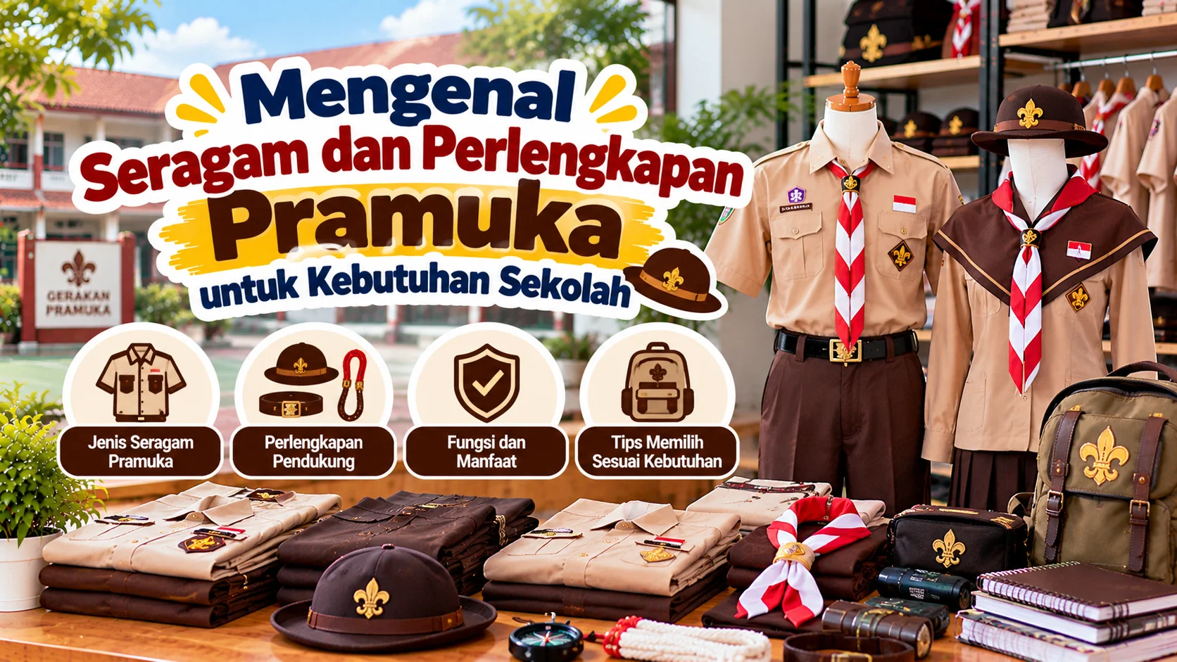 Mengenal Seragam dan Perlengkapan Pramuka untuk Kebutuhan Sekolah