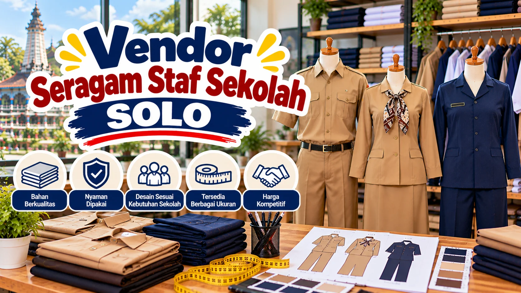 Vendor Seragam Staf Sekolah Solo